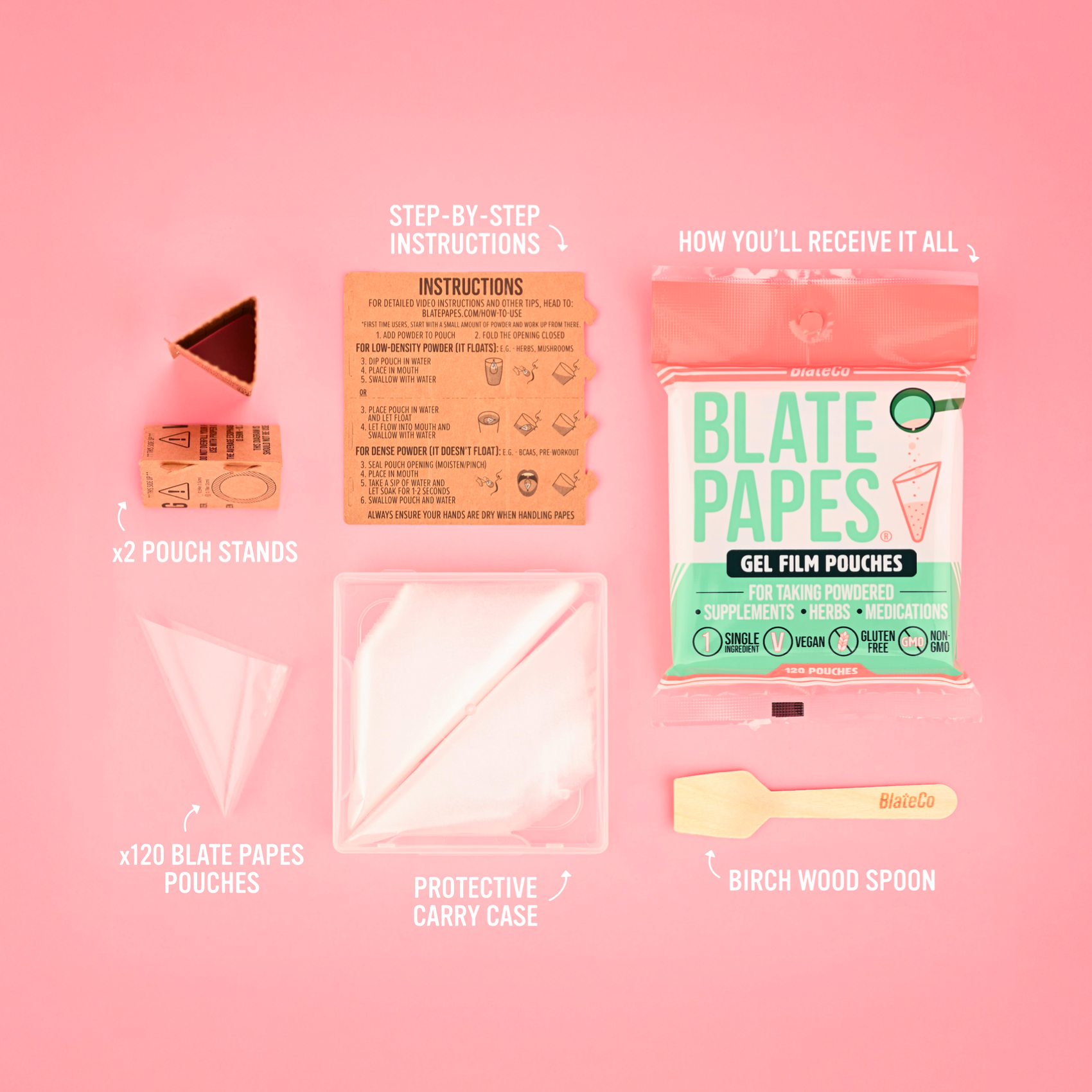 Blate Papes® Gel Film Pouches - 120 Count