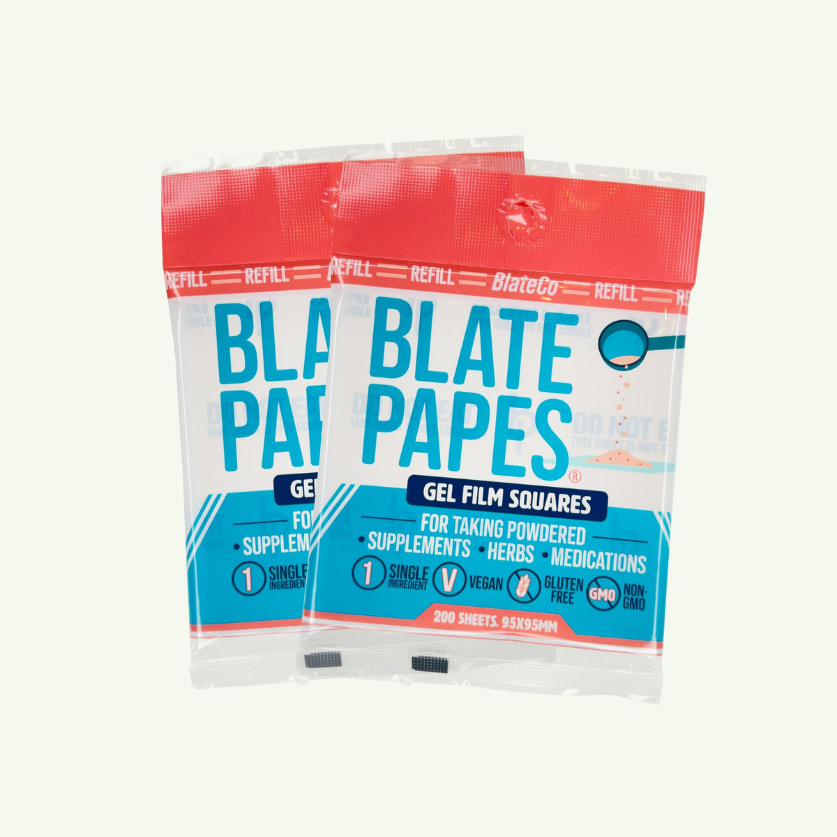 Herb Consumption Blate Papes Edible Film Squares - 400 Count Tasteless ...