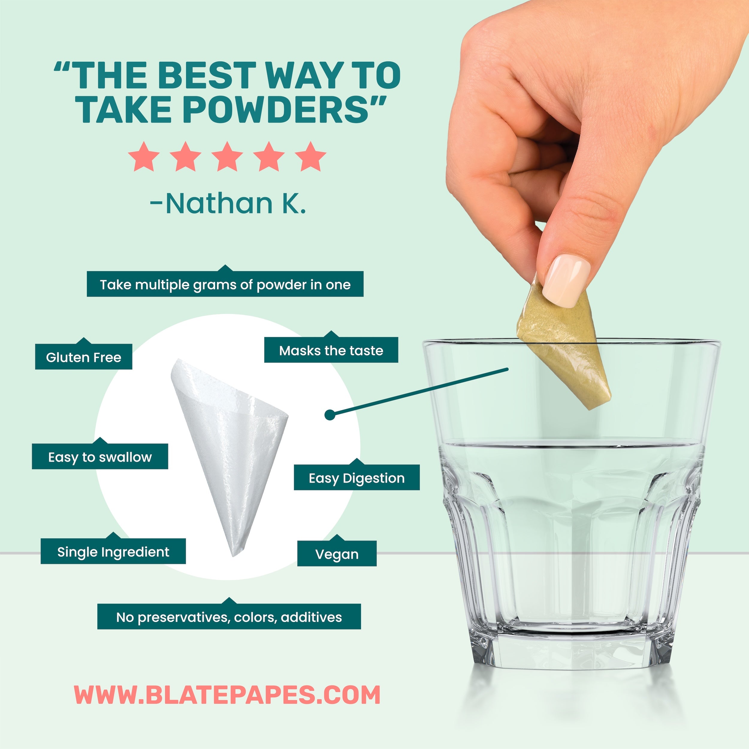 Blate Papes® Gel Film Pouches, 20 Count
